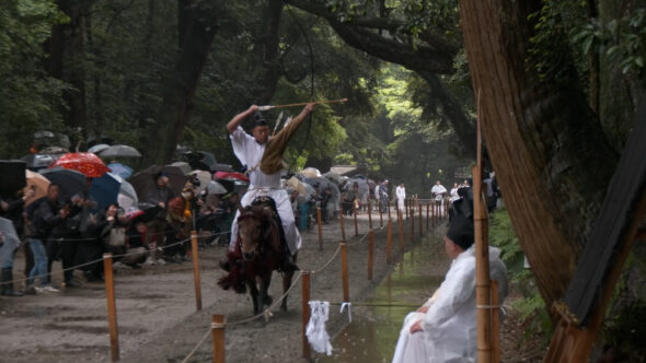 鹿島神宮での流鏑馬（やぶさめ）神事